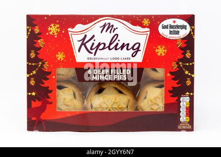 MR. Kiplings 6 Deep Filed Mince Pies Foto Stock