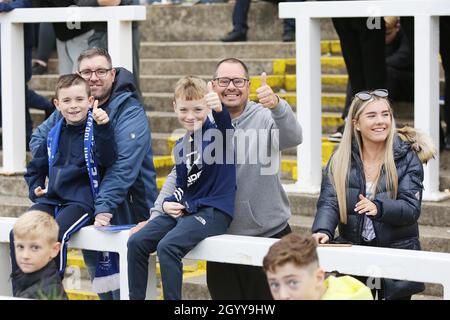 HARTLEPOOL, REGNO UNITO. 9 OTTOBRE. Durante la partita della Sky Bet League 2 tra Hartlepool United e Northampton Town a Victoria Park, Hartlepool sabato 9 ottobre 2021. (Credit: Harry Cook | MI News) Credit: MI News & Sport /Alamy Live News Foto Stock