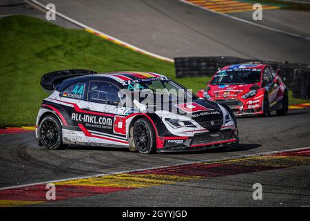 44 SCHEIDER Timo (DEU), team ALL-INKL.COM Münnich Motorsport, in azione durante il Mondiale RX di Benelux, 6° round del FIA World Rallycross Championship 2021, FIA WRX, a partire dall'8 e 10 ottobre sul circuito di Spa-Francorchamps, a Stavelot, Belgio - Foto Paulo Maria / DPPI Foto Stock