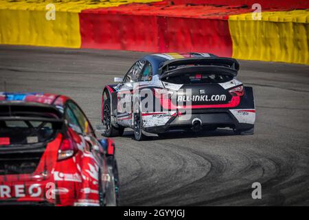 44 SCHEIDER Timo (DEU), team ALL-INKL.COM Münnich Motorsport, in azione durante il Mondiale RX di Benelux, 6° round del FIA World Rallycross Championship 2021, FIA WRX, a partire dall'8 e 10 ottobre sul circuito di Spa-Francorchamps, a Stavelot, Belgio - Foto Paulo Maria / DPPI Foto Stock