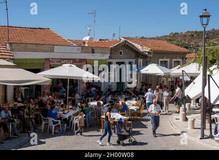 Arsos Village Wine Festival 2021, parte del festival del vino del distretto di Limassol, Cipro. Foto Stock