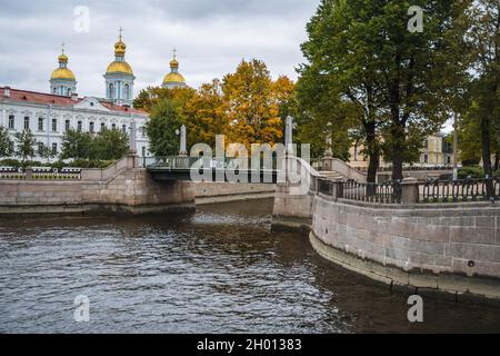 Cattedrale Navale di San Nicola, San Pietroburgo, Russia. Foto Stock