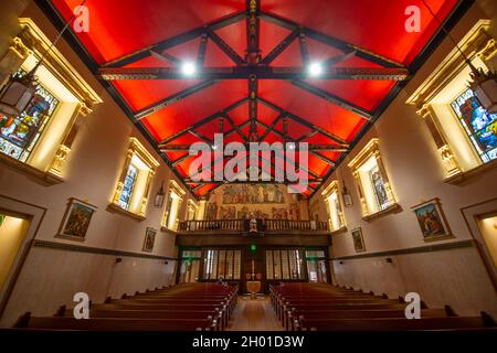 La Cattedrale Basilica di St. Augustine è una Cattedrale coloniale spagnola al 38 Cathedral Place nel centro di St. Augustine, Florida FL, USA. Foto Stock