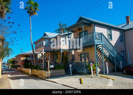 Victorian House Bed and Breakfast a 11 Cadiz Street a Aviles Street nel centro storico di St. Augustine, Florida FL, Stati Uniti d'America. Foto Stock