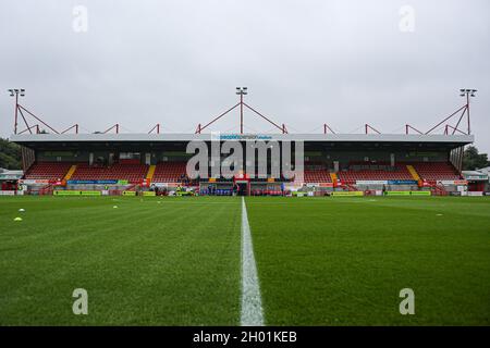 Crawley, Regno Unito. 01 dicembre 2019. Il People's Pension Stadium durante la partita della lega femminile tra Brighton & Hove Albion e Tottenham Hotspur al People's Pension Stadium di Crawley. Credit: SPP Sport Press Photo. /Alamy Live News Foto Stock