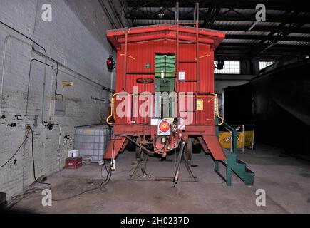 1920 caboose in legno. Foto Stock