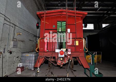 1920 caboose in legno. Foto Stock