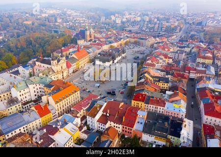 Piazza principale di Jihlava, Repubblica Ceca Foto Stock