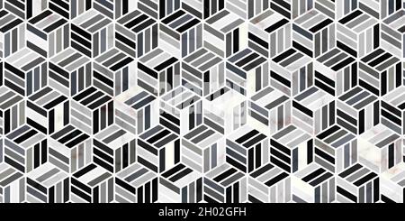 Motivo geometrico astratto strisce forma poligonale. Sfondo di lusso di colore grigio con texture di marmo per tappeto, tappeto, carta da parati, abbigliamento, avvolgimento, batik Illustrazione Vettoriale