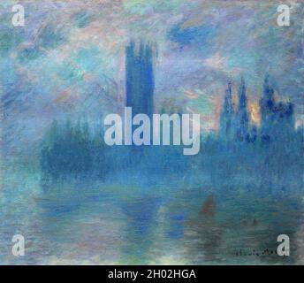Le Camere del Parlamento di Claude Monet Foto Stock