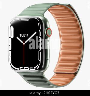 apple watch serie 7 3d modello di rendering Foto Stock