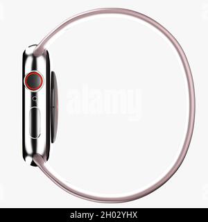apple watch serie 7 3d modello di rendering Foto Stock