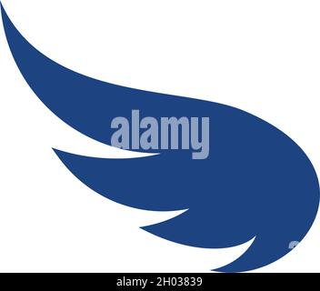 Vettore modello logo Falcon Wing Illustrazione Vettoriale