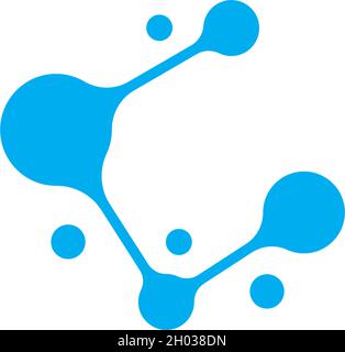 Molecola vettore logo Modello icona Illustrazione Vettoriale
