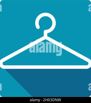 Icona Hanger disegno vettoriale piatto Illustrazione Vettoriale