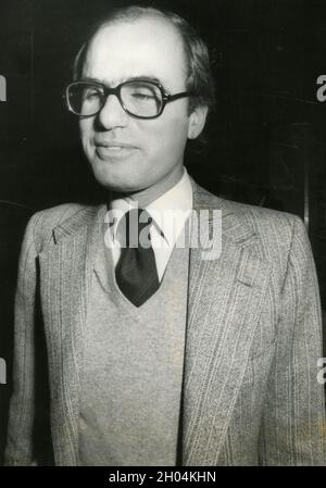 Santoro, politico italiano, anni '80 Foto Stock