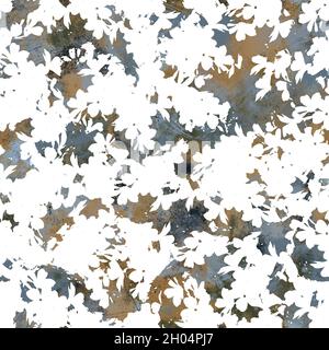 Design di superficie astratta trasparente neutro e bianco grungo classico per la stampa. Foto Stock