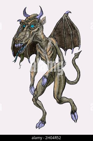 L'illustrazione di Jersey Devil Foto Stock