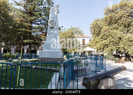 Memoriale della guerra d'indipendenza greca Grecia Peloponneso Foto Stock