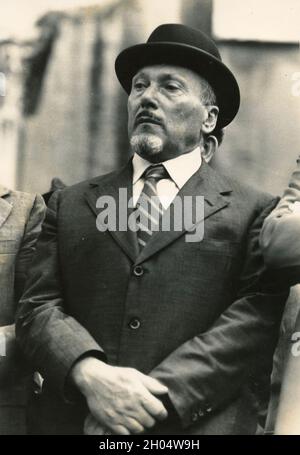 Rabbi Capo di Roma Elio Toaff, Italia 1980 Foto Stock