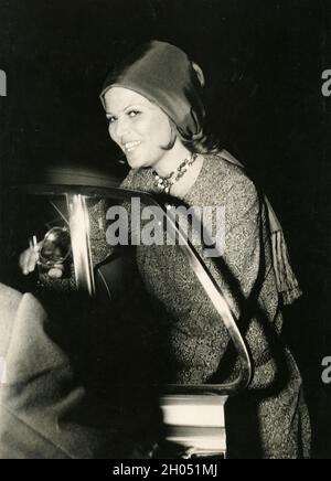 L'attrice italiana Claudia Cardinale, 1970 Foto Stock