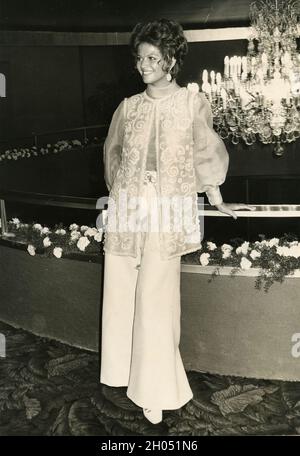 Claudia Cardinale, Gotterdammerung Gala, Roma, Italia 1970 Foto Stock