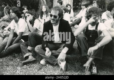 Cantante e cantautore italiano Francesco De Gregori, anni '80 Foto Stock