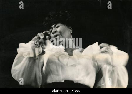 Cantante jazz americano Ella Fitzgerald, anni '70 Foto Stock