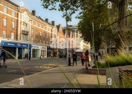 Londra - Ottobre 2021: Kings Road Chelsea, una destinazione di lusso nel sud ovest di Londra Foto Stock