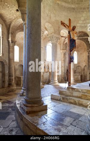 Abbazia di Sant'Antimo, monastero benedettino. Montalcino Val d'Orcia Toscana Foto Stock