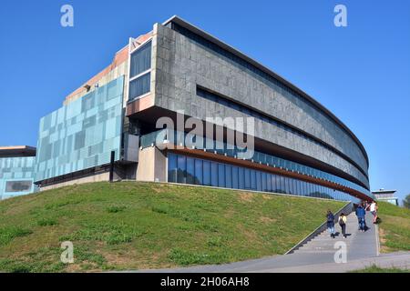 Torino, Piemonte, Italia -10-10-2021- gli esterni del Museo Nazionale dell'Automobile. Foto Stock