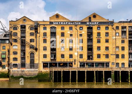 Metropolitan Wharf Creative Workspace and Luxury Apartment Building, Londra, Regno Unito. Foto Stock