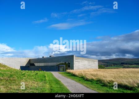 Il centro visitatori del campo di battaglia di Culloden, Culloden, vicino a Inverness, Scozia, Regno Unito Foto Stock