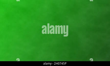 Fumo scuro su uno schermo verde, sfondo con tasti cromati. 3d rendering Foto Stock