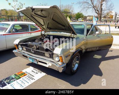 AVELLANEDA - BUENOS AIRES, ARGENTINA - Sep 27, 2021: Chevrolet Chevy SS 250 Serie 2 coupé 1978 costruita da General Motors. Vettura compatta sportiva classica. FR Foto Stock