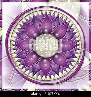 Corona Chakra - SAHASRARA - conoscenza, coscienza, Fullfillment, Spiritualità - 'CAPISCO' Foto Stock