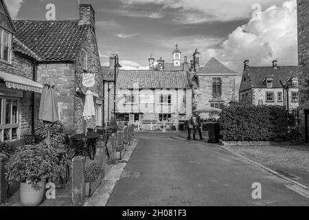 La piccola città di mercato di Helmsley nel North Yorkshire, Inghilterra, Regno Unito. Foto Stock