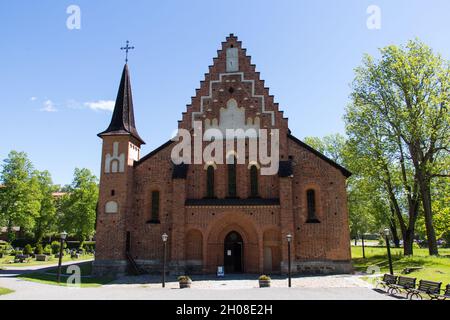 Svezia, Sigtuna - Maggio 31 2019: Vista frontale della Chiesa di Santa Maria o Mariakyrkan il 31 2019 maggio a Sigtuna, Svezia. Foto Stock