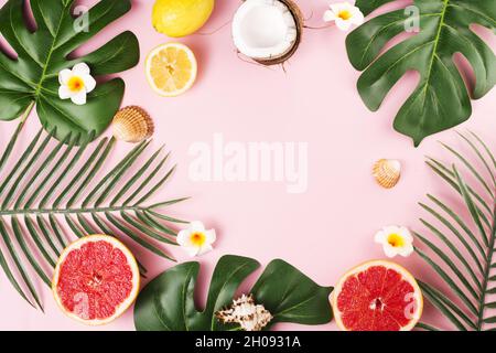 pianta tropicale lascia frutta. Risoluzione e foto di alta qualità Foto Stock