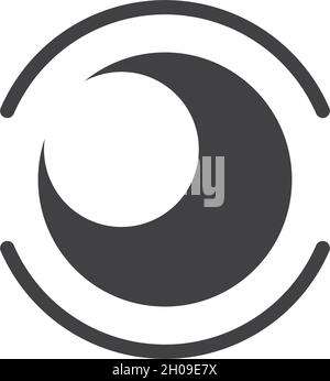 Modello vettoriale per il logo fotografico Illustrazione Vettoriale