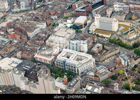 Immagine aerea di Nottingham City, Nottinghamshire Inghilterra UK Foto Stock