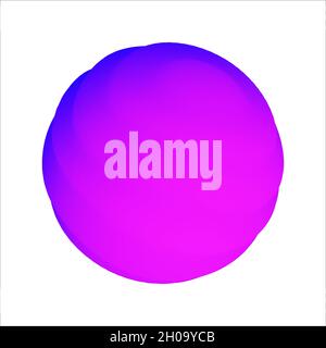 Sfondo sfumato colorato astratto della sfera geometrica. Tavolozza colorata. Isolato su bianco. Illustrazione Vettoriale