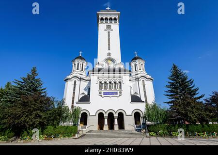 Chiesa Ortodossa della Santissima Trinità (Biserica Sfanta Treime) nella città di Sighisoara vicino al fiume Tarnava Mare, nella regione della Transilvania (Transilvania), in Romania, in A. Foto Stock