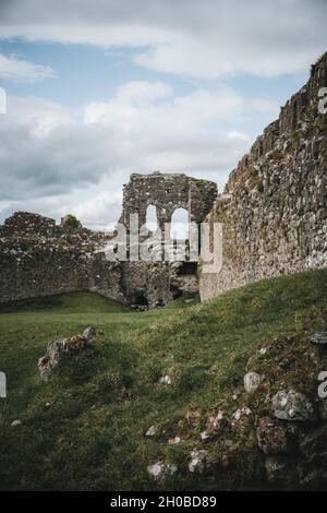 Rovine del Castello Roche a Dundalk, Contea di Louth, Irlanda Foto Stock