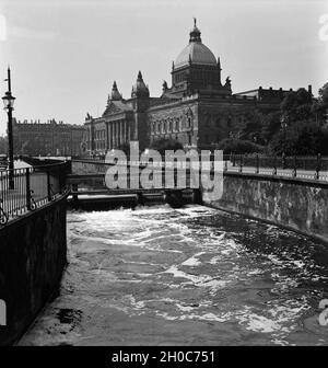 Das Reichsgerichtsgebäude a Lipsia, Deutschland 1930er Jahre. Il tribunale a Lipsia, Germania 1930s. Foto Stock