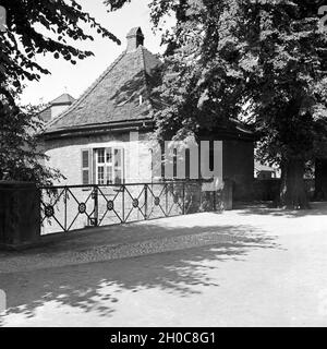 Das Bismarckhäuschen a Gottinga, Deutschland 1930er Jahre. Piccola casa di Bismarck a Goettingen, Germania 1930s. Foto Stock