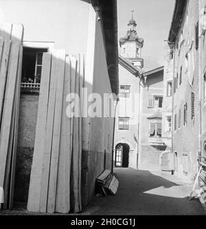 Ein Ausflug nach Rattenberg in Tirolo, Deutsches Reich 1930er Jahre. Un viaggio a Rattenberg in Tirolo, Germania 1930s. Foto Stock