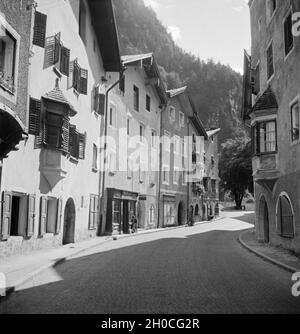 Ein Ausflug nach Rattenberg in Tirolo, Deutsches Reich 1930er Jahre. Un viaggio a Rattenberg in Tirolo, Germania 1930s. Foto Stock
