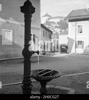 Ein Ausflug nach Kufstein in Tirolo, Deutsches Reich 1930er Jahre. Un viaggio a Kufstein in Tirolo, Germania 1930s. Foto Stock