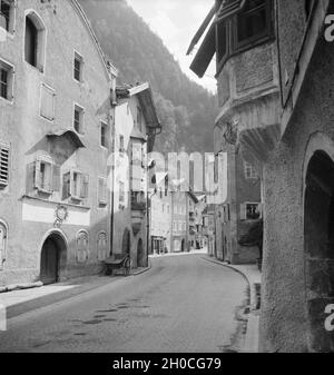 Ein Ausflug nach Rattenberg in Tirolo, Deutsches Reich 1930er Jahre. Un viaggio a Rattenberg in Tirolo, Germania 1930s. Foto Stock